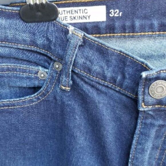 Gap 1969 Authentic True Skinny Jeans Dark size 32R - Picture 3 of 5